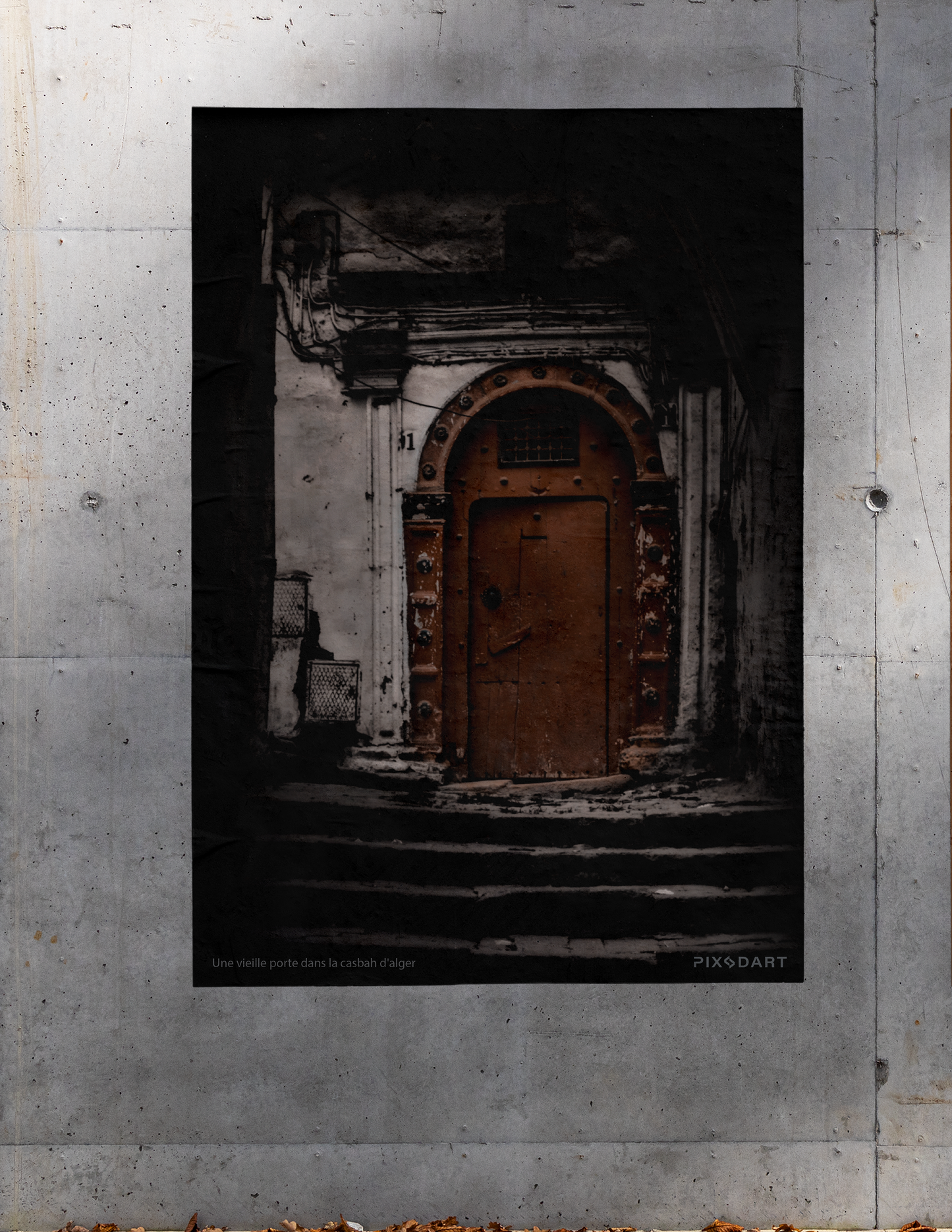 Une vieille porte dans la casbah d'alger
