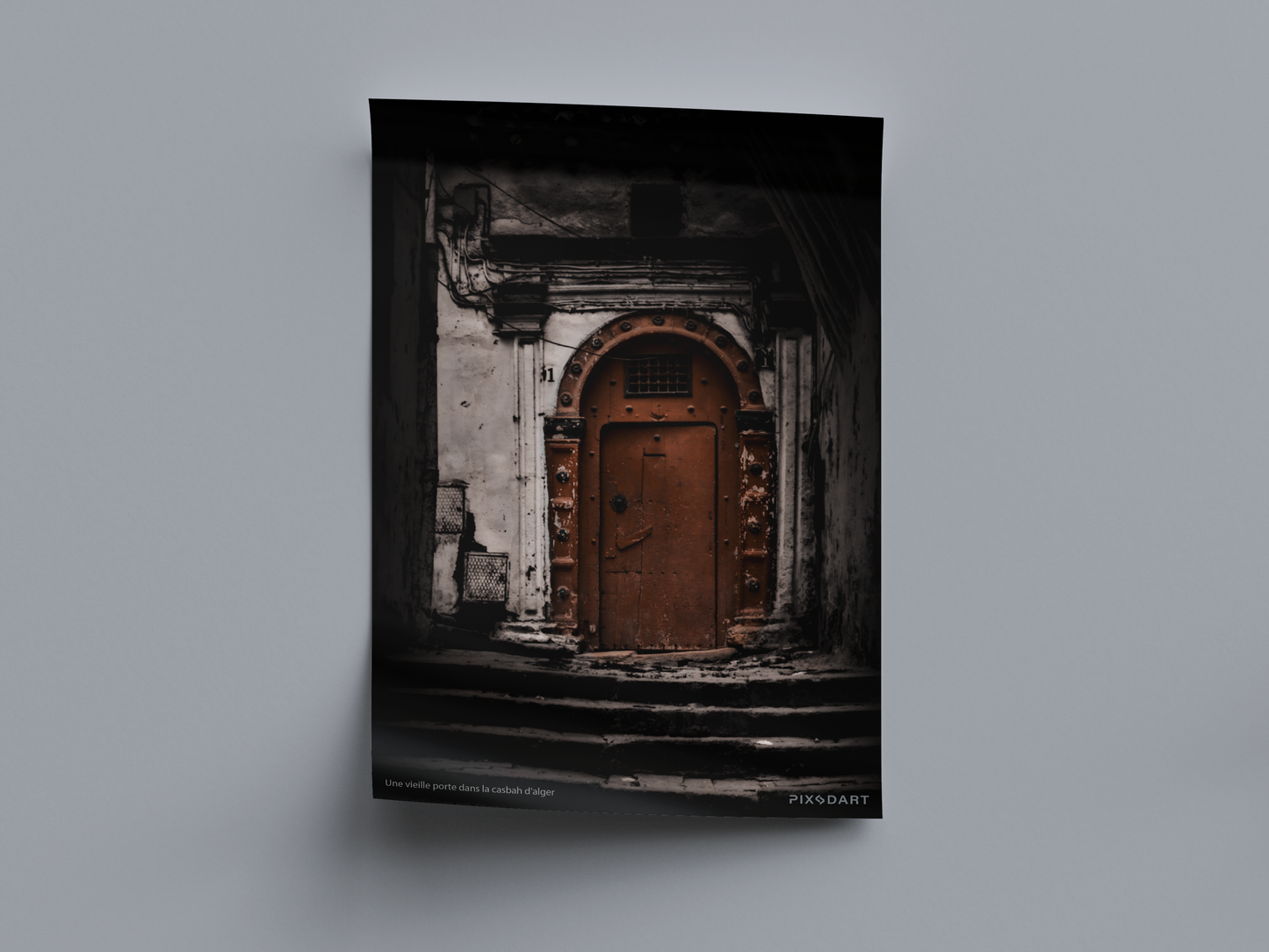 Une vieille porte dans la casbah d'alger